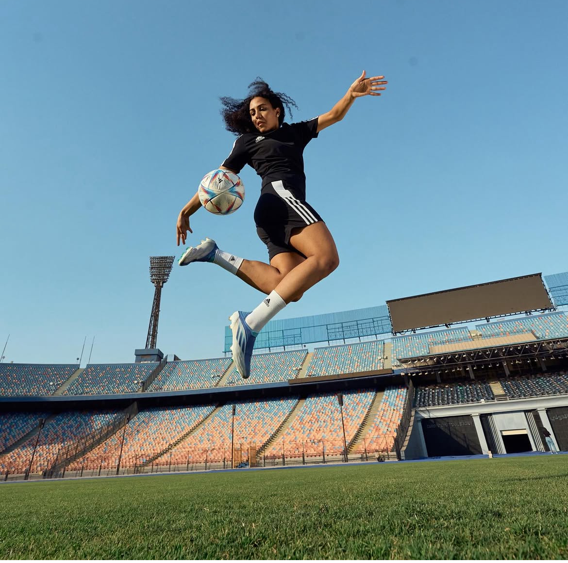 Sarah Essam in action